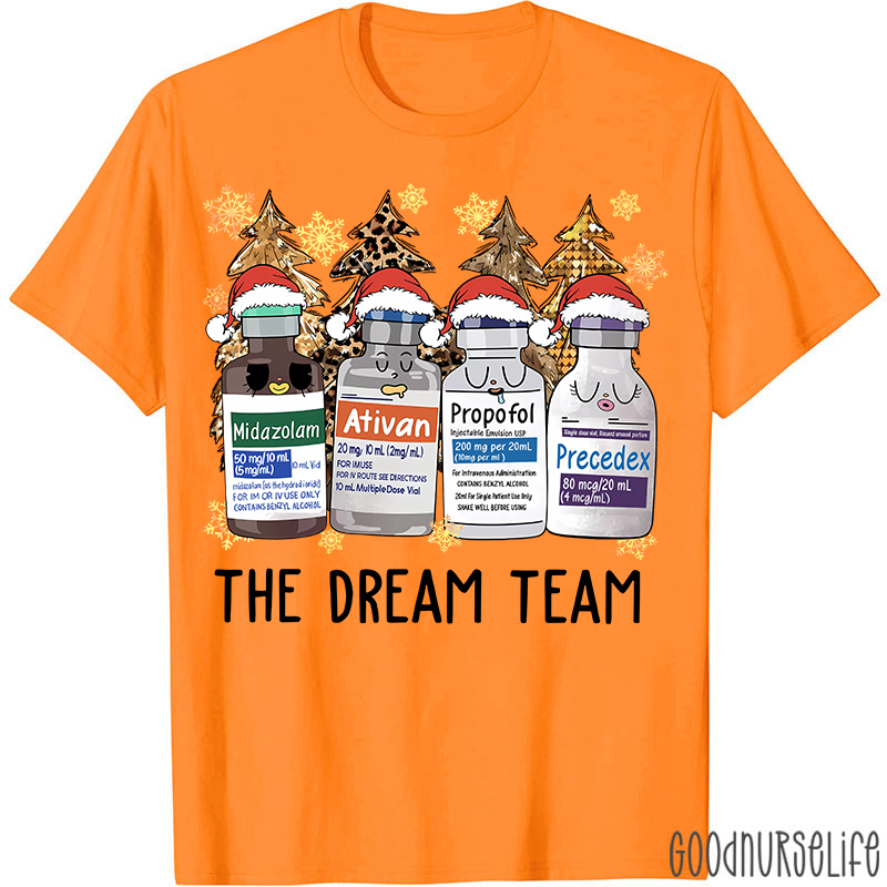 The Dream Team Christmas Nurse T-shirt