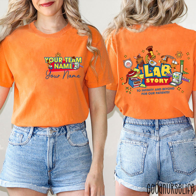 Personalized Laboratory Team Lab Week 2026 Two Sided T-Shirt