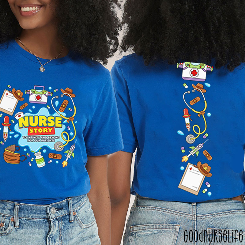 Nurse Story Medical Equipment Two Sided T-Shirt
