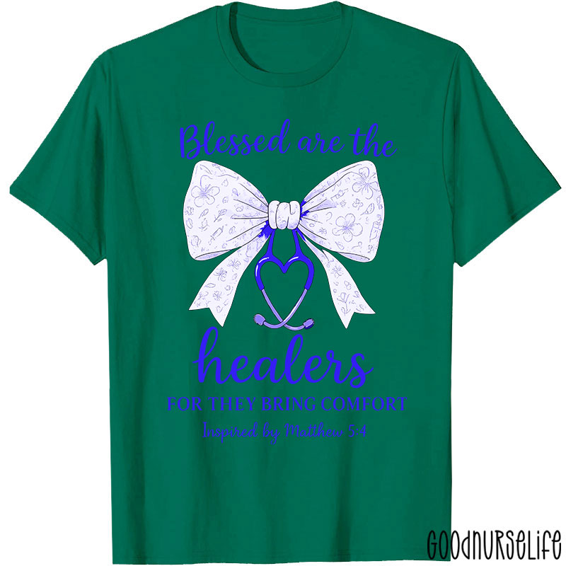 Personalized Bow Tie Blessed Are The Healers For They Bring Comfort Matthew T-shirt