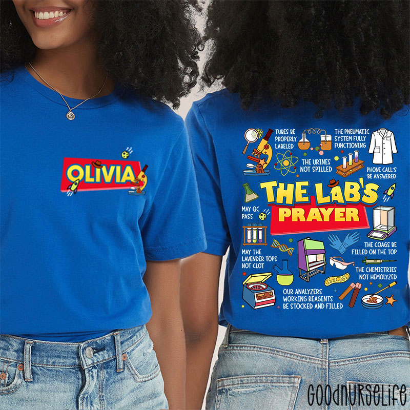 Personalized The Lab's Prayer Lab Week Two Sided T-Shirt