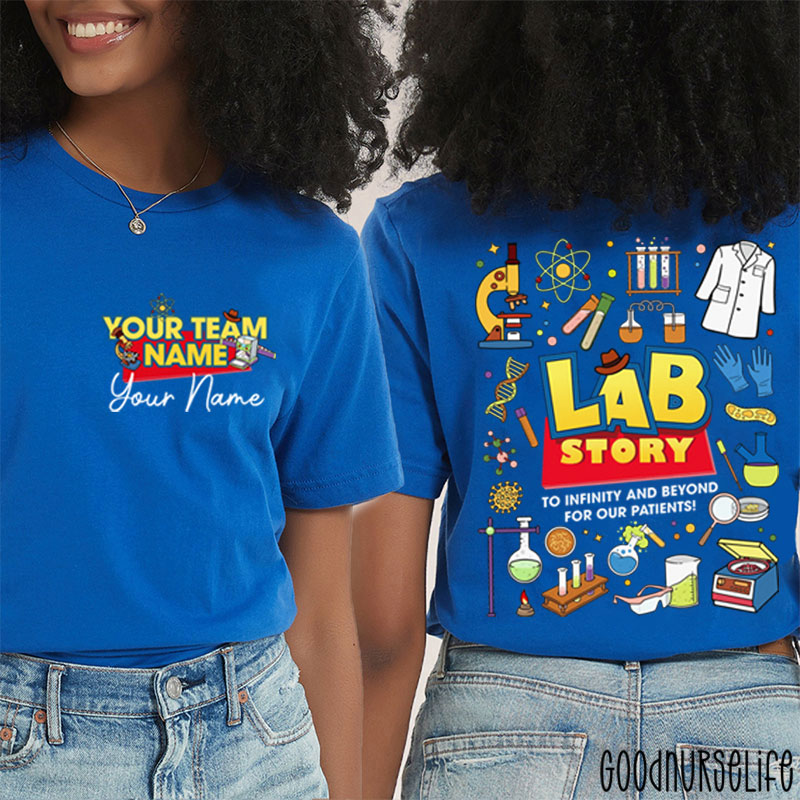 Personalized Name To Infinity And Beyond Two Sided T-Shirt