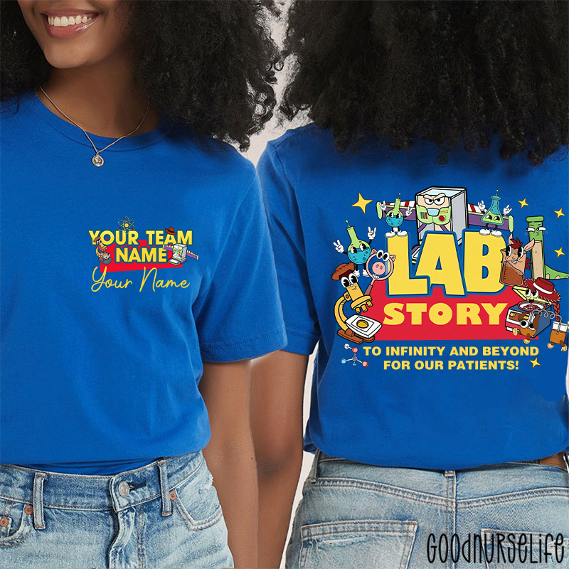 Personalized Lab Week 2026 Lab Story Two Sided T-Shirt
