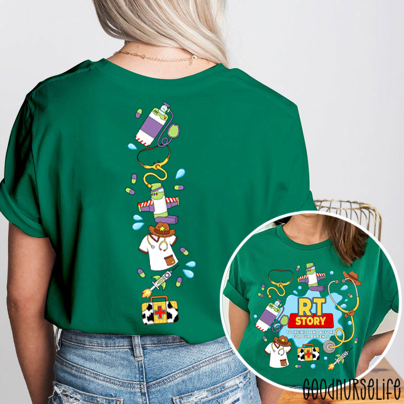 RT Story To Infinity And Beyond For Our Patients Two Sided T-Shirt