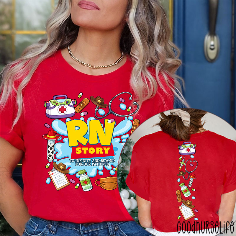 Personalized Story To Infinity And Beyond Two Sided T-Shirt