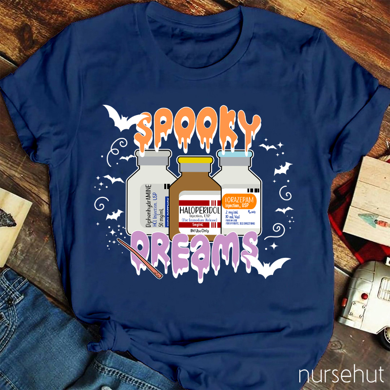 Halloween Spooky Dreams Nurse T-Shirt