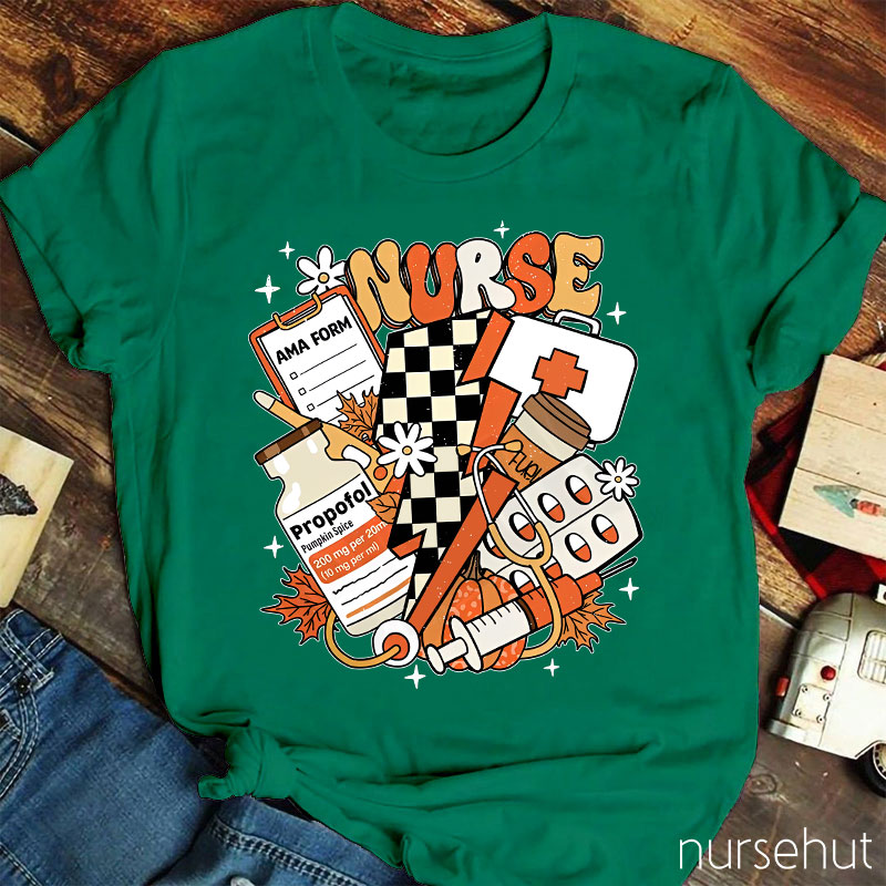 Autumn Nurse Life Nurse T-Shirt