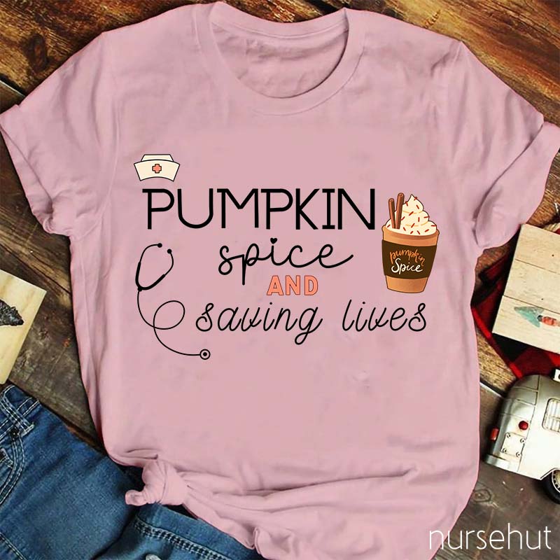 Pumpkin Spice Nurse T-Shirt