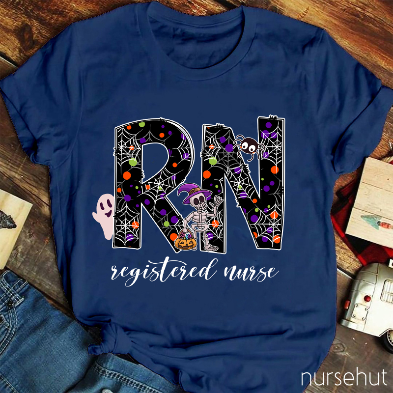 Personalized Halloween Crew Nurse T-Shirt
