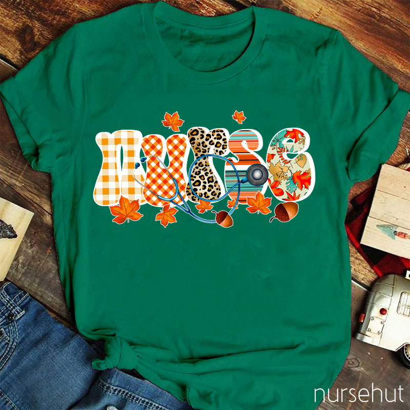 Autumn Nurse Life Nurse T-Shirt