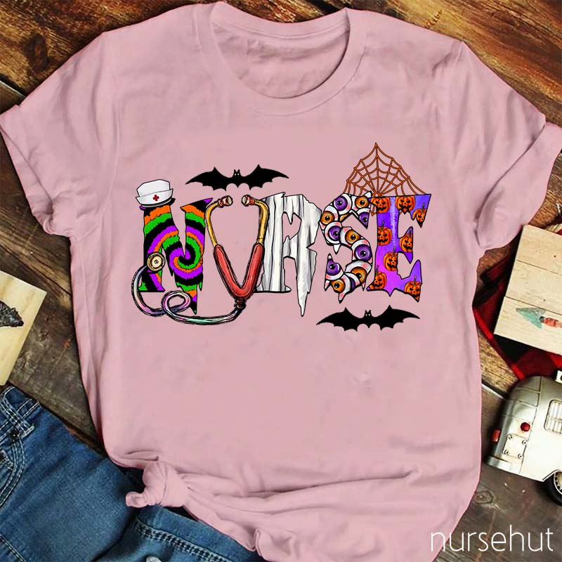 Spooky Halloween Nurse T-Shirt