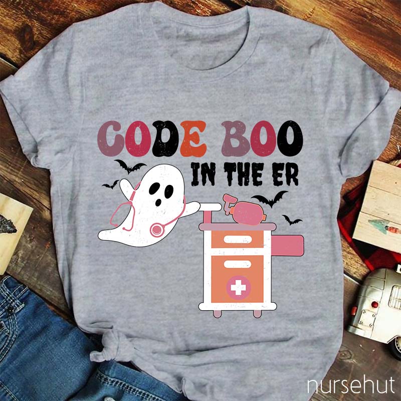 Code Boo In The ER Nurse T-Shirt