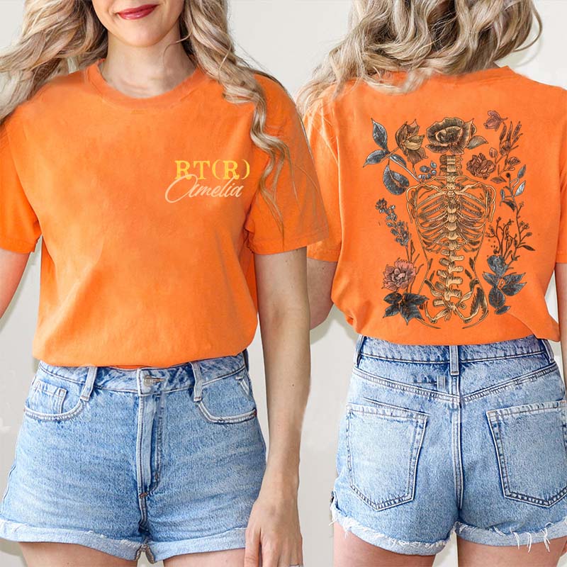 Personalized The Human Body Is A Great Art Nurse Two Sided T-Shirt