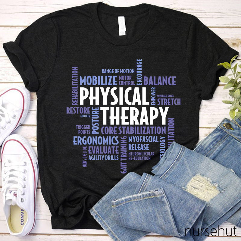 Physical Therapy Ergonomics Mobilize Nurse T-Shirt