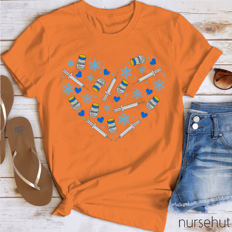 Needle Snow Love Nurse T-Shirt