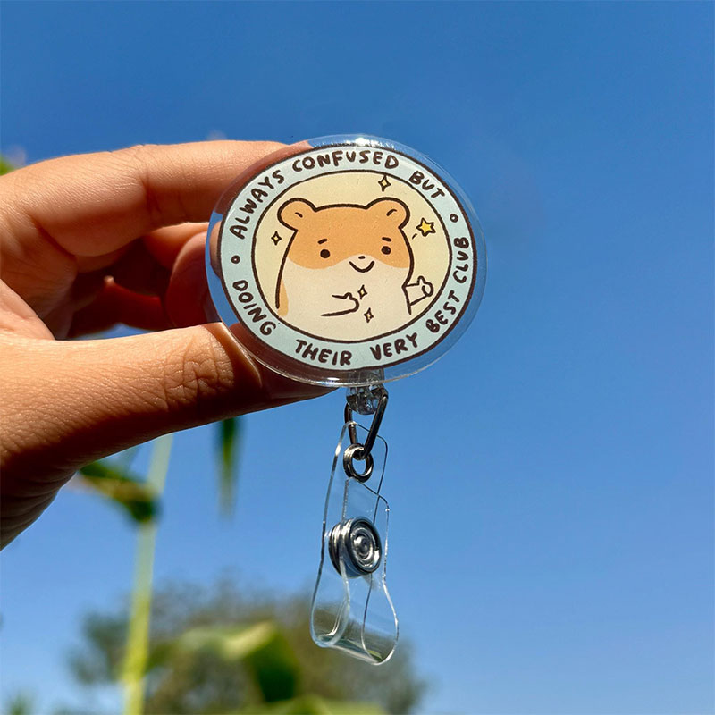Always Confused But Nurse Badge Reel