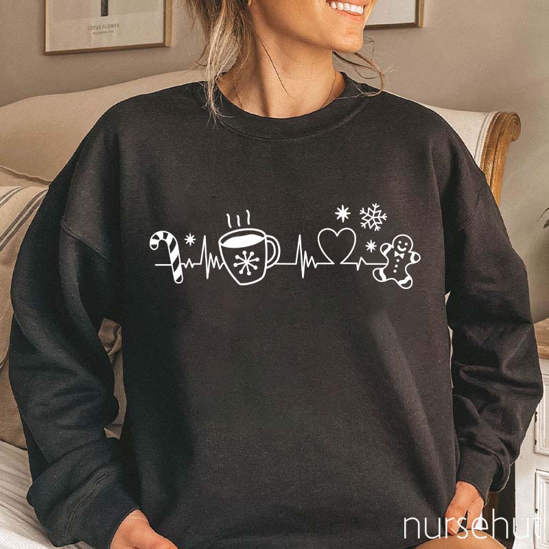 Christmas Heartbeat Nurse Sweatshirt