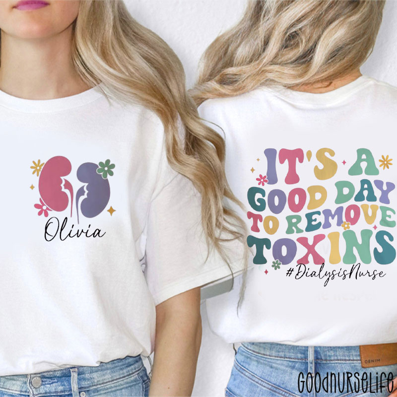 Personalized It's A Good Day Nurse Two Sided T-Shirt