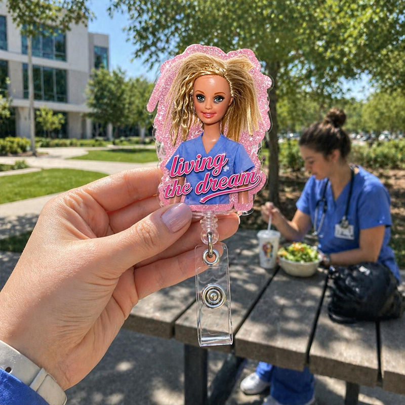 Living The Dream Nurse Badge Reel