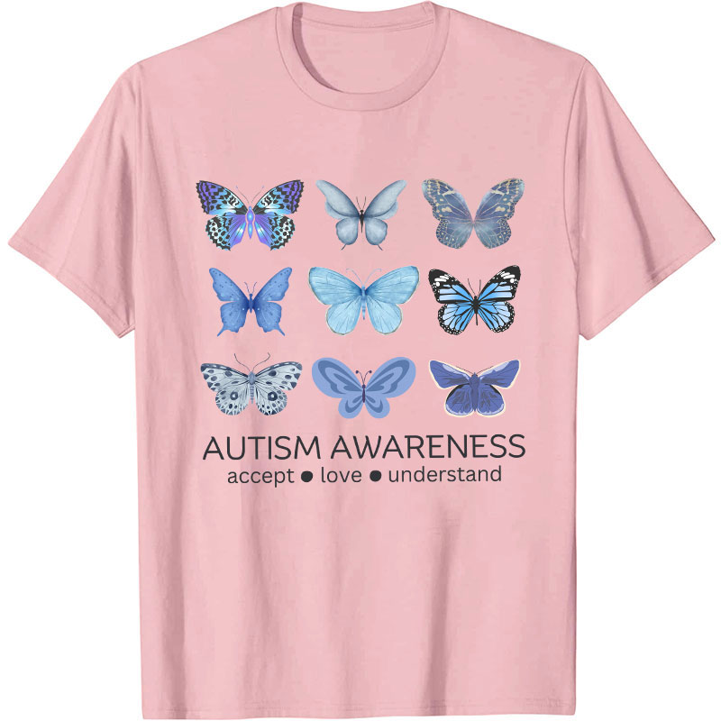 Autism Awareness Butterfly Nurse T-Shirt