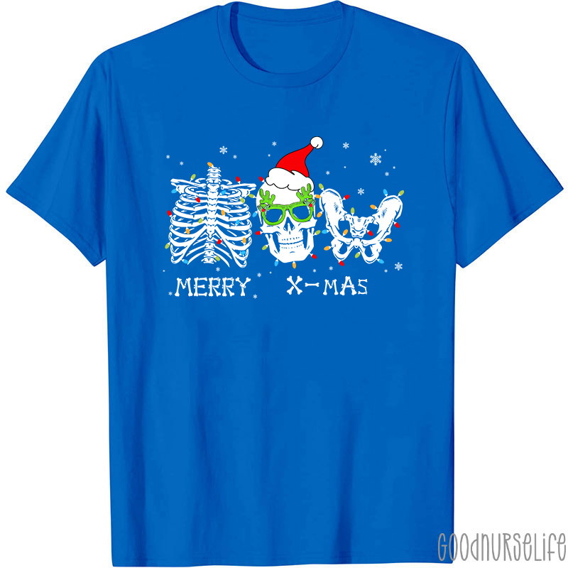 Merry X-mas Christmas Nurse T-shirt