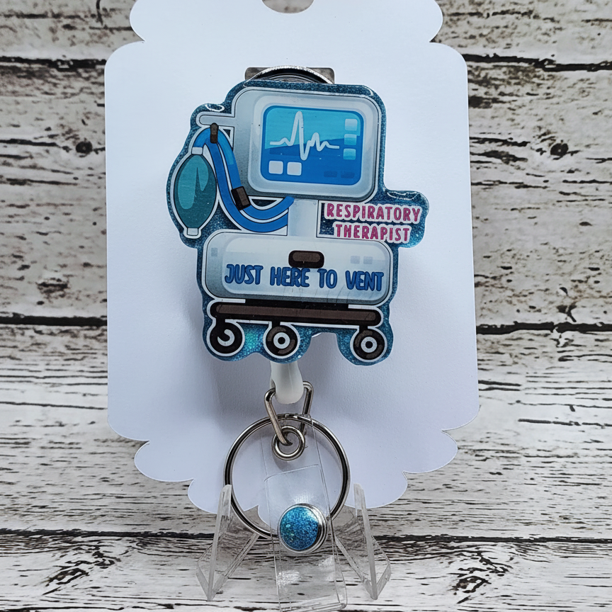 Just Here To Vent Badge Reel