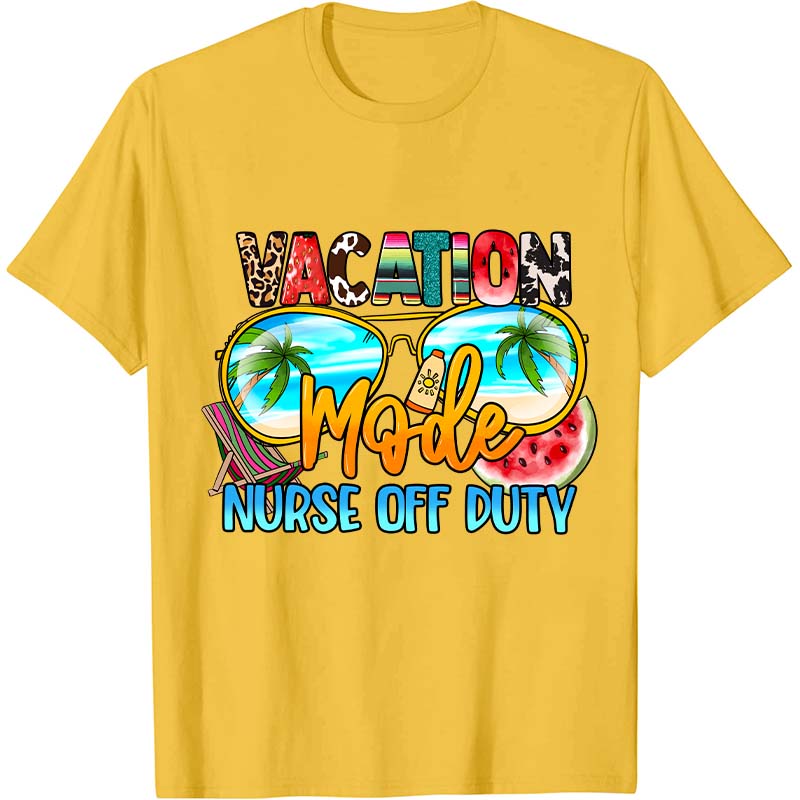 Vacation Nurse Off Duty Nurse T-Shirt