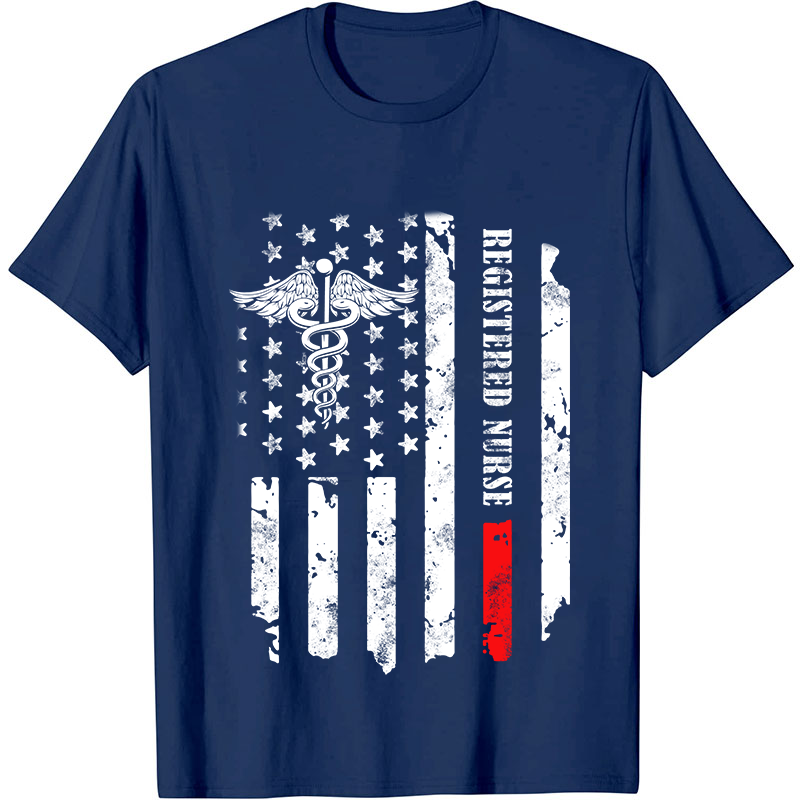 Personalized Department Flag Nurse T-Shirt