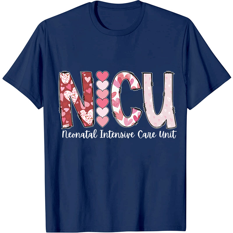 Valentines Neonatal Intensive Care Unit Nurse T-Shirt