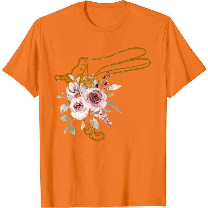 Floral Speculum Nurse T-Shirt