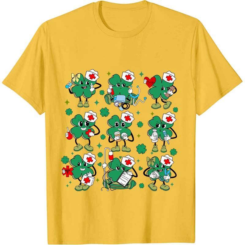 Funny Nurse Clover Nurse T-Shirt
