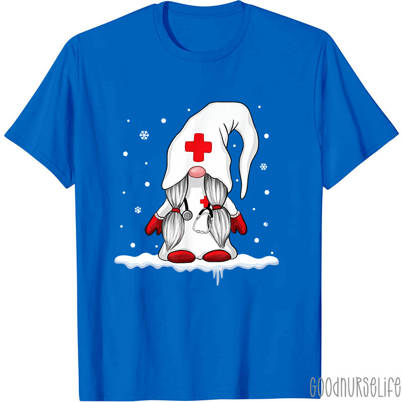 Gnome Snowman Nurse T-Shirt