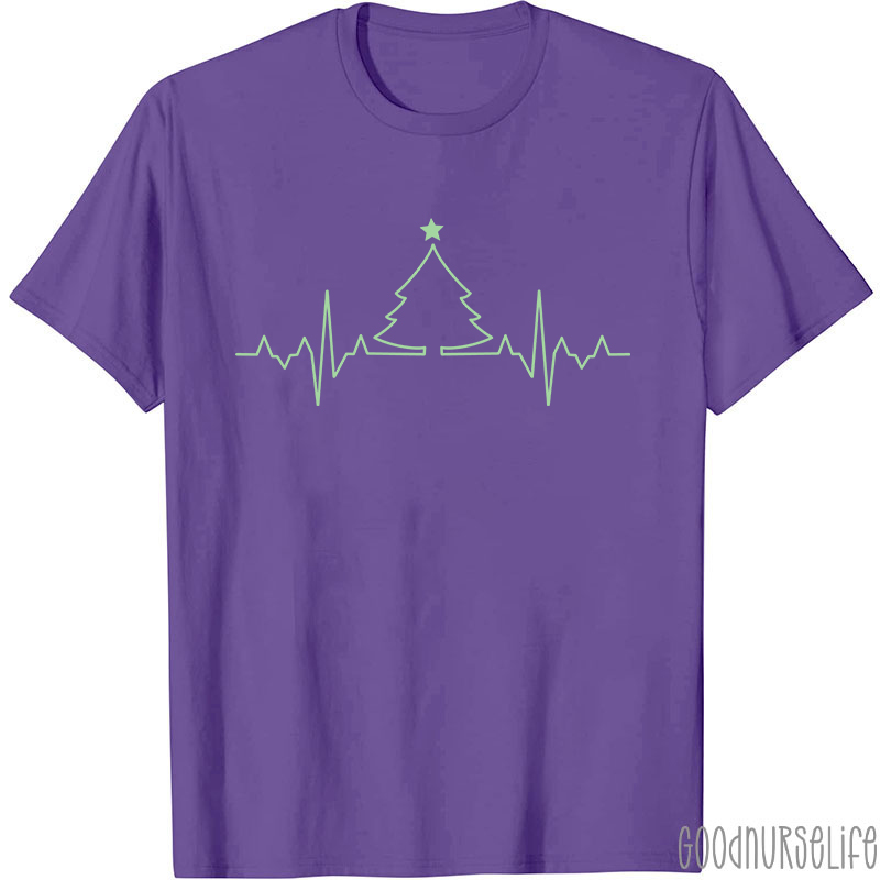 ECG Christmas Tree Nurse T-Shirt