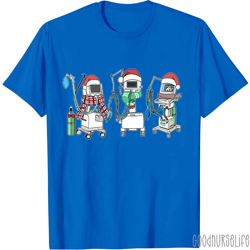 Ventilator Respiratory Therapist Christmas T-Shirt