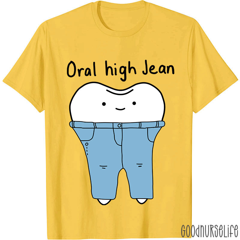 Teeth High Cut Jeans Nurse T-shirt