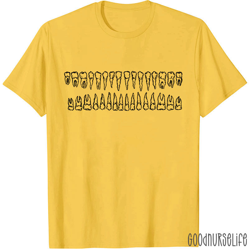 Types of Teeths Dental Nurse T-shirt