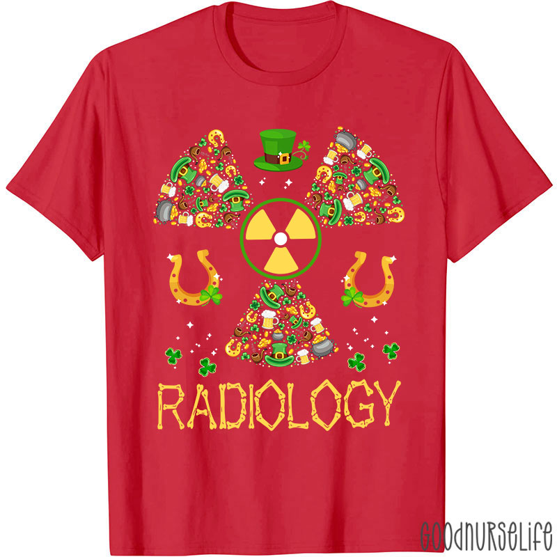 Lucky Radiology St Patricks Day Nurse T-Shirt