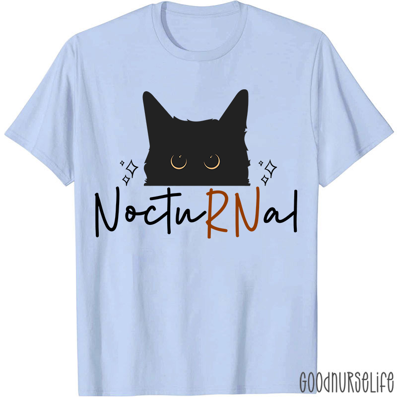 Black Cat Nocturnal Nurse T-Shirt