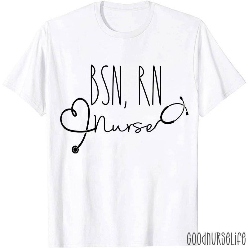 Personalized BSN RN Nurse T-Shirt