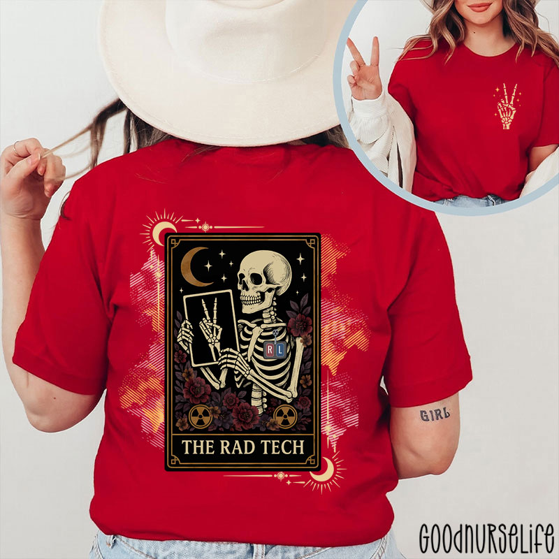 Halloween Radiology The Rad Tech Two Sided T-Shirt
