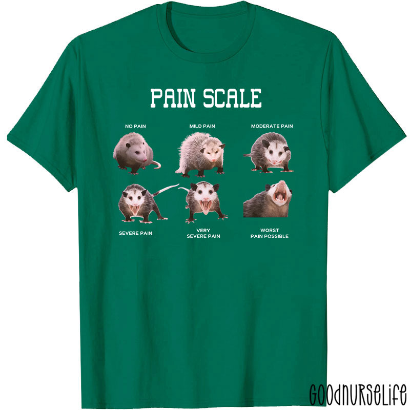 Funny Nurse Pain Scale Pain Assessment Nurse T-Shirt