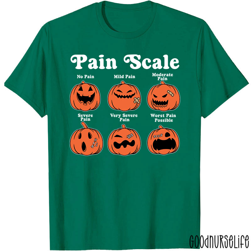 Pumpkin Pain Scale Nurse T-Shirt
