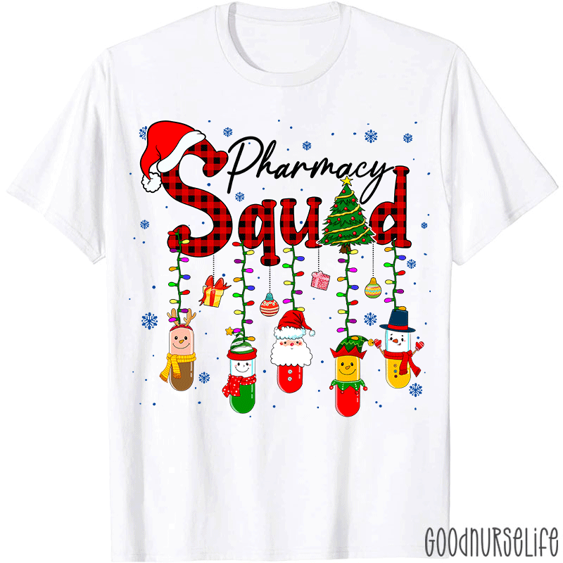 Christmas Pharmacy Squad Nurse T-shirt