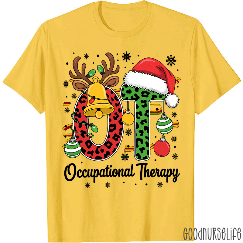 Leopard Printed OT Christmas T-Shirt