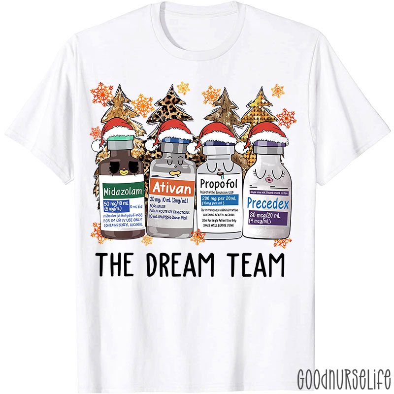 The Dream Team Christmas Nurse T-shirt