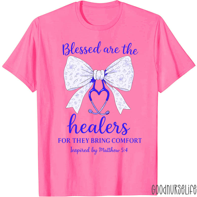Personalized Bow Tie Blessed Are The Healers For They Bring Comfort Matthew T-shirt
