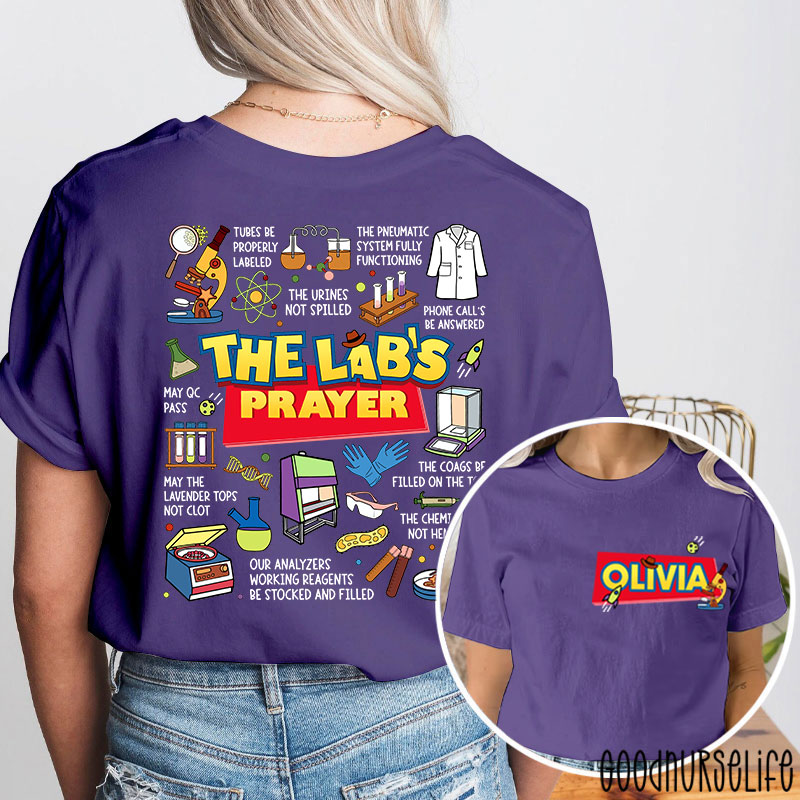 Personalized The Lab's Prayer Lab Week Two Sided T-Shirt