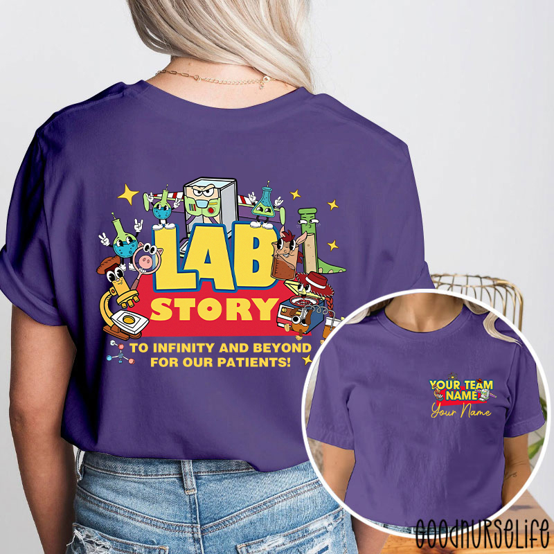 Personalized Lab Week 2026 Lab Story Two Sided T-Shirt
