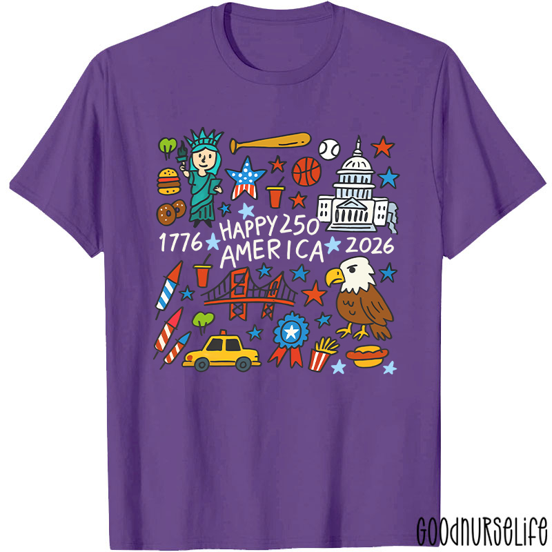Comfort Colors America 250th Anniversary Nurse T-Shirt