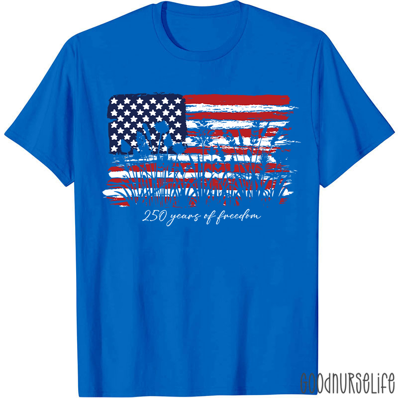 Land Of The Free Home Of The Brave Nurse T-Shirt